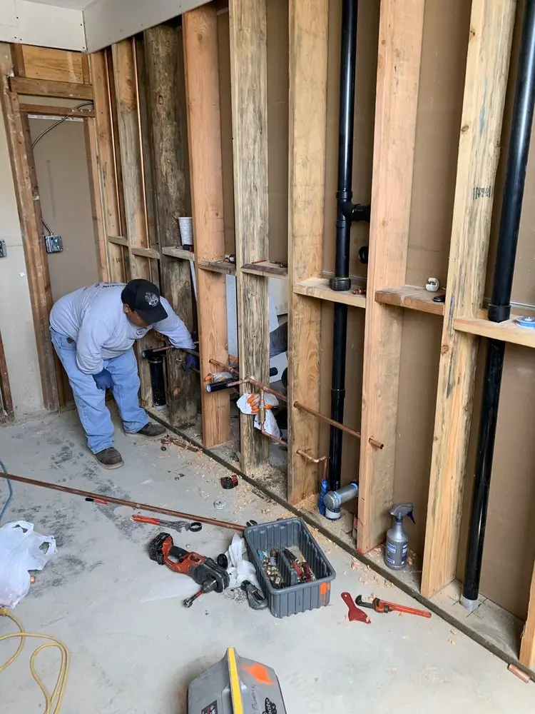 Commercial rough-in plumbing for Water Heater Replacement in Greenhills